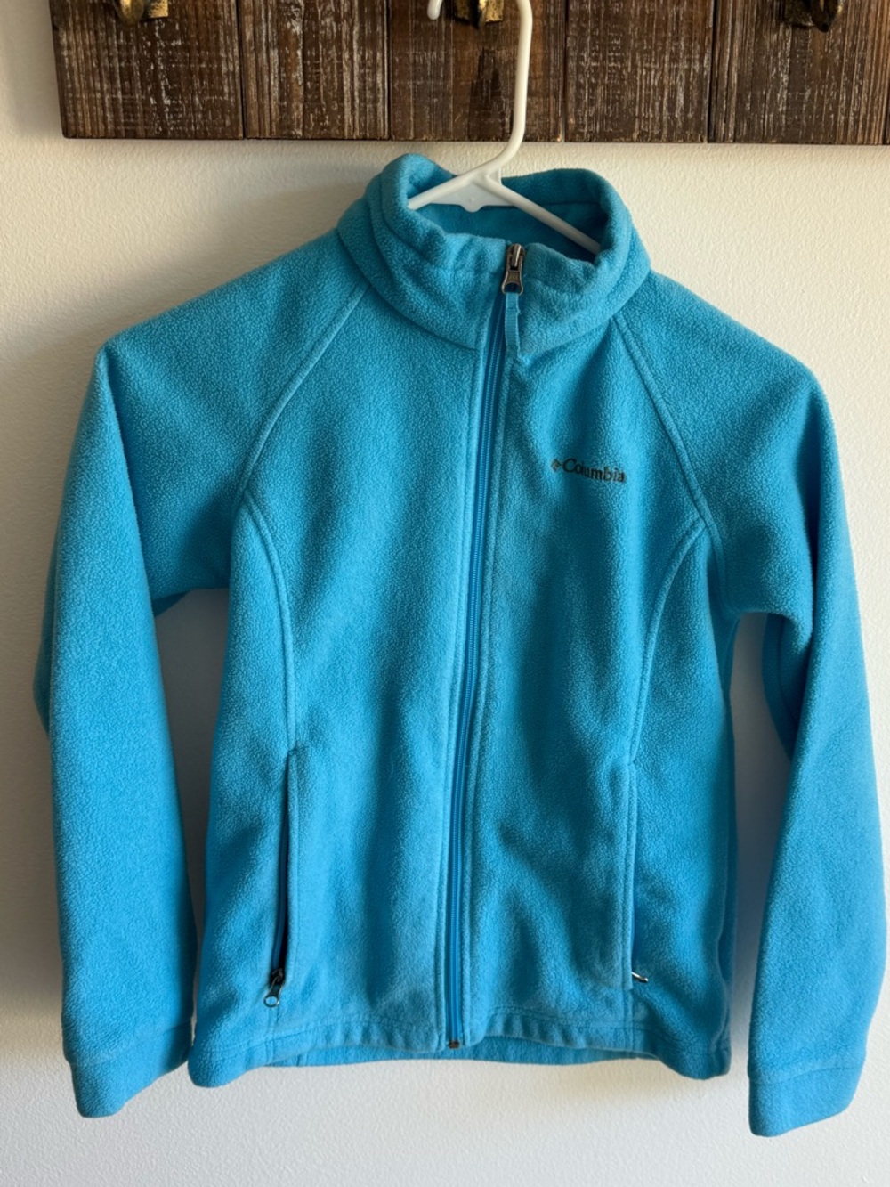 Columbia kids  Light Blue Fleece Full-Zip Jacket 10/12